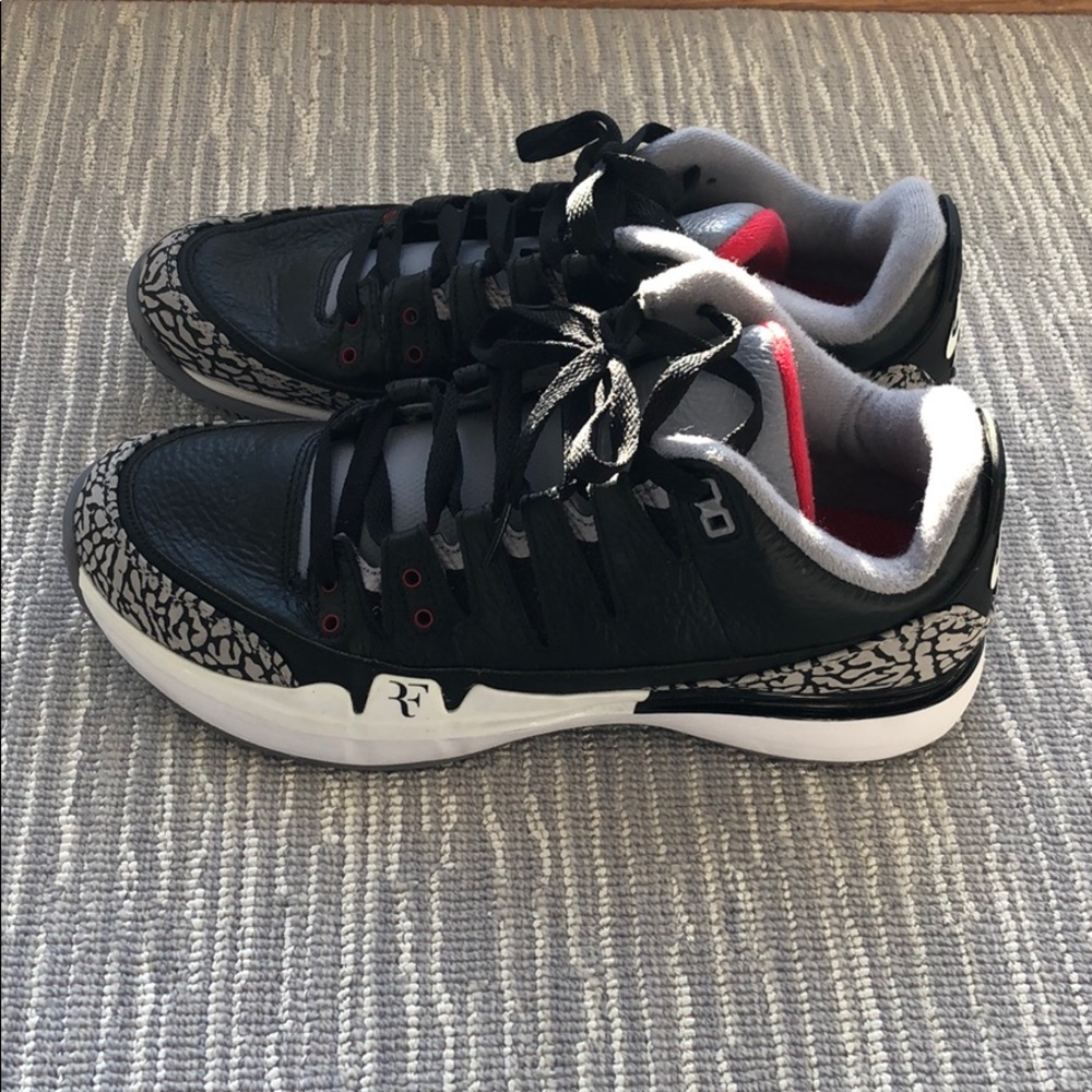 Roger Federer Nike Air Jordan Aj3 Cement Size 8